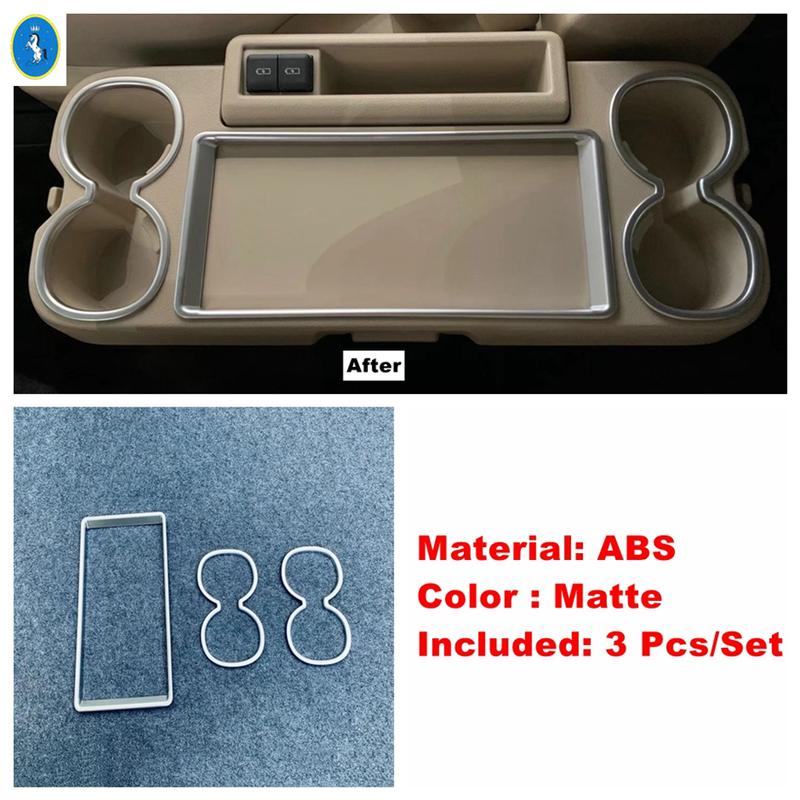 Car Center Console Rear Water Cup Holder Door Handle Decor Frame Cover Trim Accessories For Toyota Noah / Voxy 90