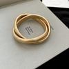 Metal texture twisted winding bracelet niche personality trend bracelet fashion spice girl design sense jewelry women