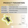 Solar Powered Ambient Lights Star Neon Automobile Interior Decorative LED Car Windshield Window Decoration with Suction Cup