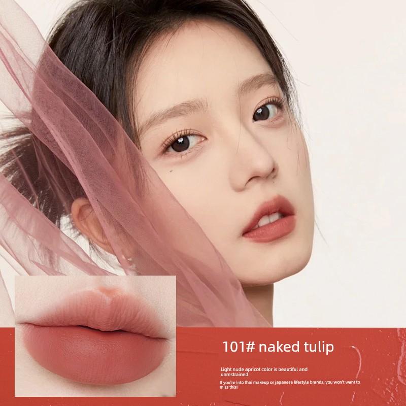 Li Jiaqi Recommend Water Feeling Soft Mist Color Holding Lip Lacquer Long Lasting No Stain on Cup Plain Nude Color White Student Mouth Red Lip Mud