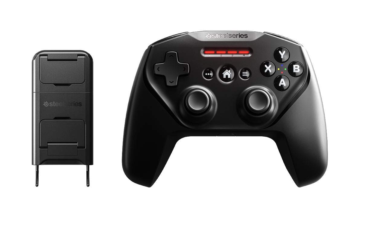 

Бездротовий ігровий контролер SteelSeries MFi сертифікований Сумісний з TV Nimbus+ iPhone/iPad/MAC/Apple [] чорний