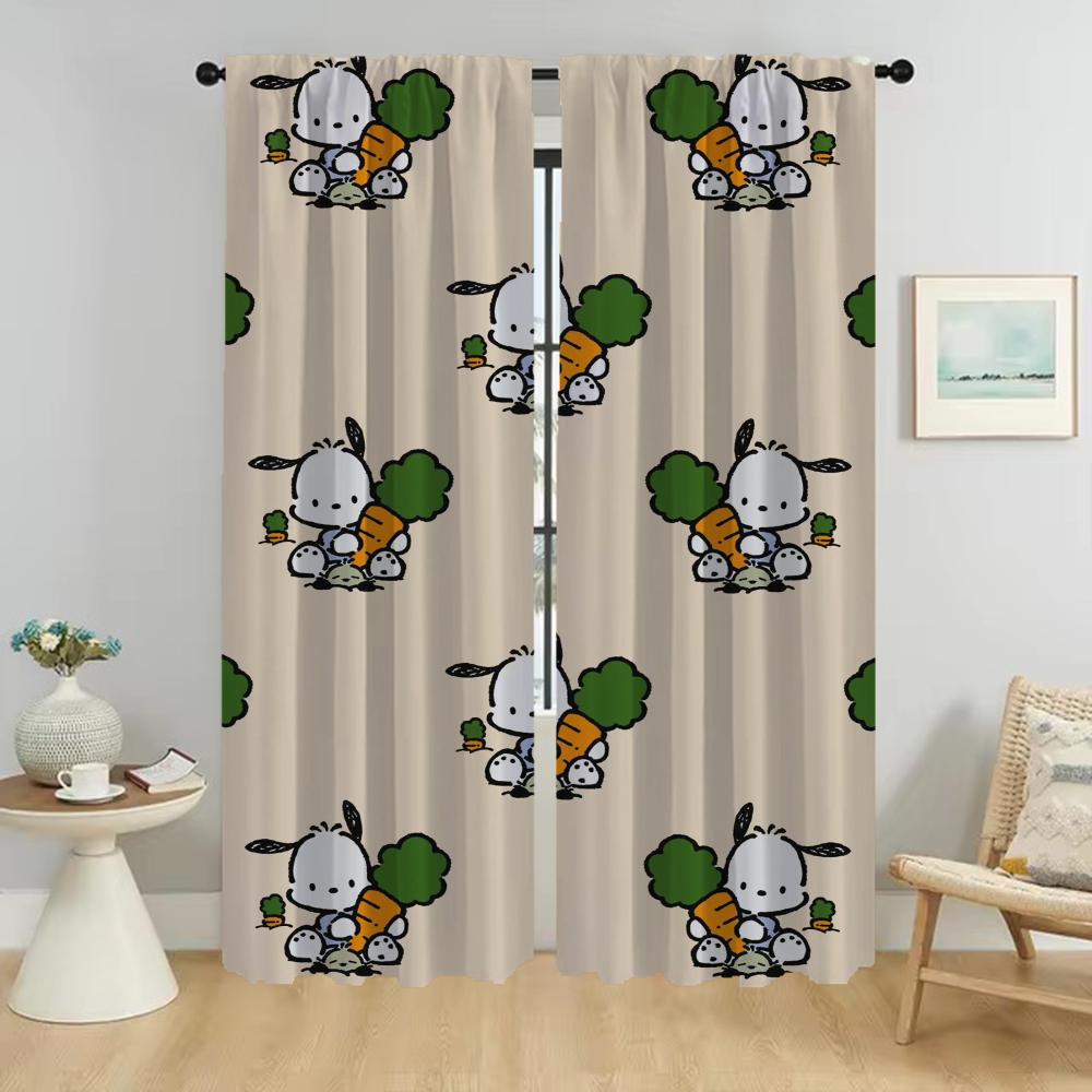 

Pachaccos Kitchen Curtains 2 Pieces Tulle for Bedroom Shades Partition Elegant Room Curtains Window Curtain Halloween Decoration W50xH70cmx2pcs-CL