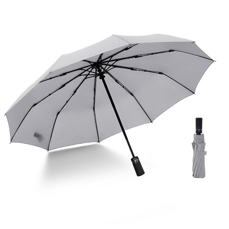 Fully automatic 10-bone three-fold umbrella folding men's and women's fashion umbrella umbrella gift fixed umbrella