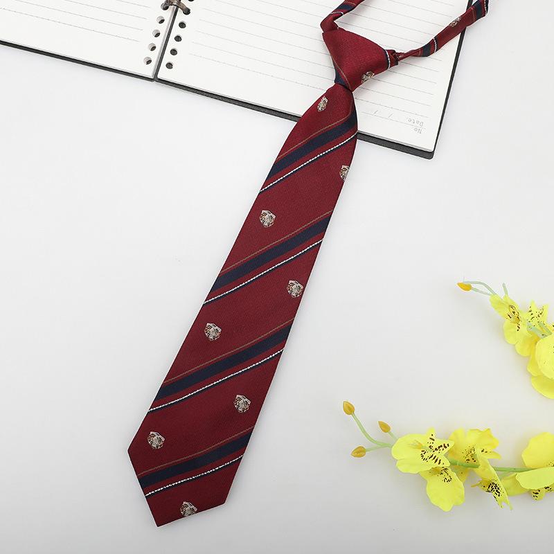 Jk Small Tie Female College Style Lazy Japanese Plaid Uniform Shirt Tie Student Ins Men'S And Women'S Short Styles Free Of Charge