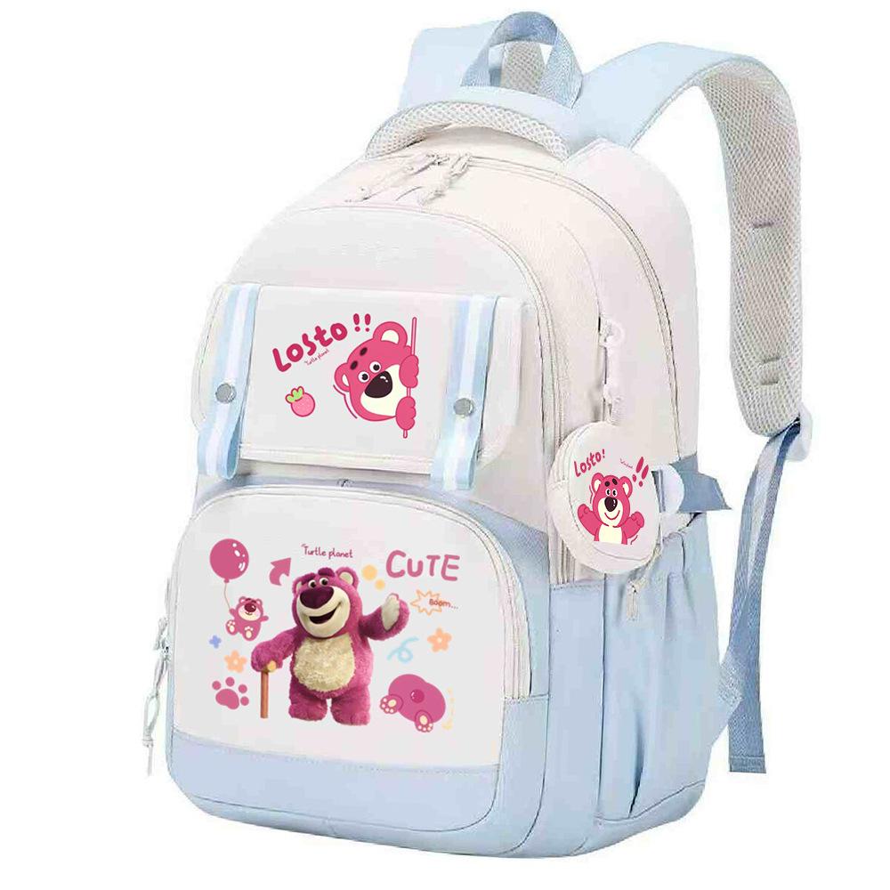 Cute Children's School Bag Lightweight Ridge Protection Elementary School Students Grades 3-6 Junior High School Students Burden Reduction Backpack
