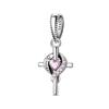 Copper Cross Birthday Stone Silicon Stop Charms Bead Dolphin Horseshoe Pendant For Original Bracelet Women Jewelry