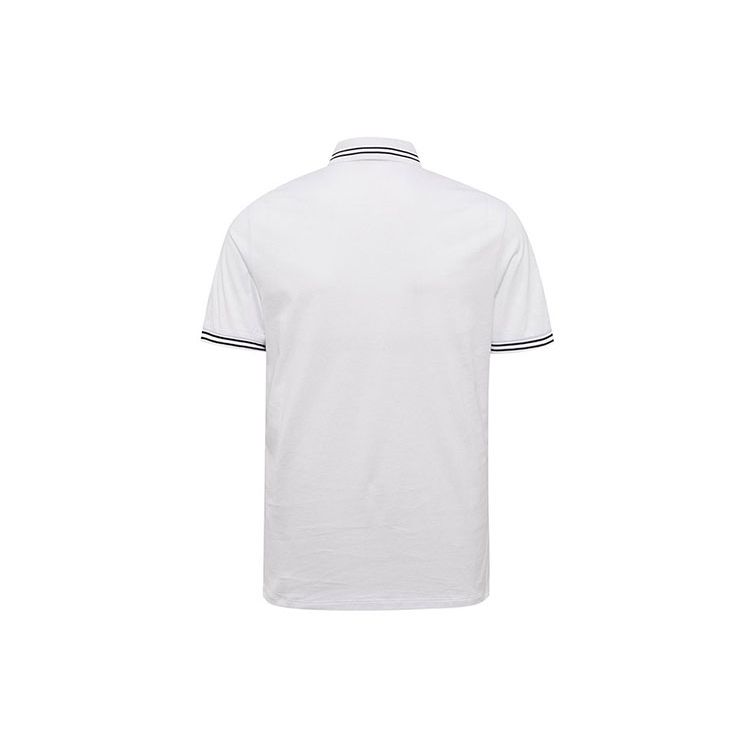 Emporio Armani Letter Logo Casual Short Sleeve Polo Shirt Men polo shirts White 3H1FN4-1JCQZ-0F130