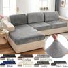 1pc Plush Sofa Seat Cushion Covers Anti-slip Elastic Slipcover for Bedroom Living Room Home Decor  L Shaped Furniture Protector