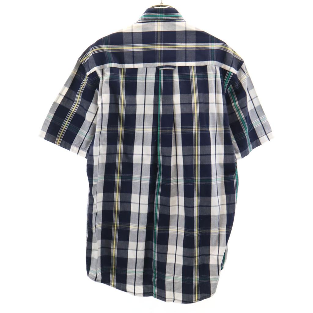 Cămașă cu mânecă scurtă cu nasturi PENDLETON Model carouri S Sistem bleumarin Bărbați Second-hand