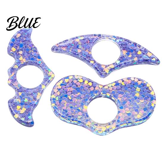 Hands-free Page Holder Shimmer Clip Holder Opener Transparent Thumb Book Reading Accessory Bat Heart Shape Plastic Bookmark for Lovers