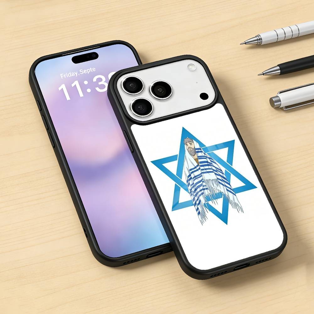Flag of Israel Phone Case For iPhone17,16,15,14,13,12,Pro,Max,Magnetic For Magsafe Wireless Charging