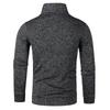 Men's Semi Cardigan Autumn Korean Loose Casual Pullover Jacket Long Sleeved Thin Velvet Sweater