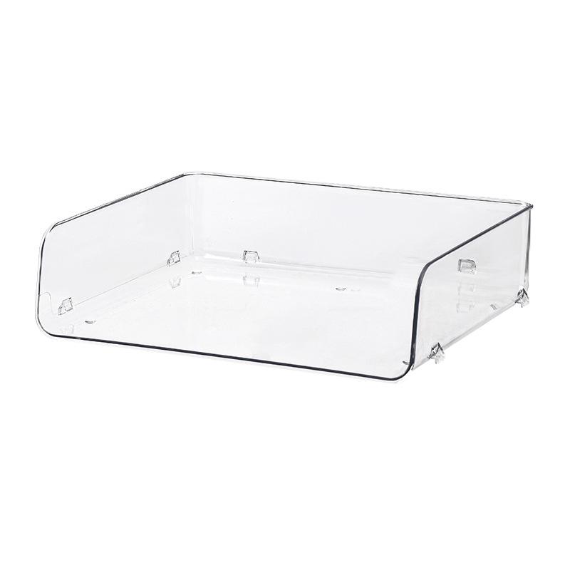 Transparent Desktop File Organizer and Document Storage Rack
