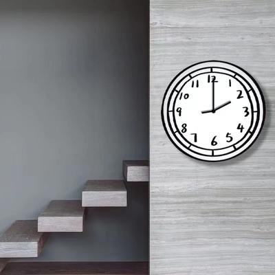 Cartoon Clocks Korean Interior Wall Home Living Room Study Dining Studio Art Room Decoration Creative Clock Wall White Home