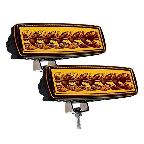 

Wellvie Стильный светодиодный рабочий свет Широко совместимый с 12 В и Универсальный противотуманный Ночной Боковой Рыболовный Палубный для и Снегоочистителей Свет, Желтый, Угол, 24 В, Свет, 6600 лм,