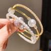 Fashion Pearl Bracelets With Rhinestones For Elegant Casual Wear