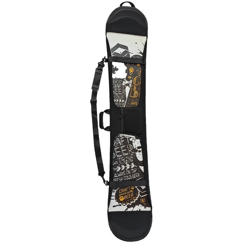Snowboard Carry Bag With Extra Width Protection Anti-Scratch Rust-Resistant Sleeve Ski Boards Black