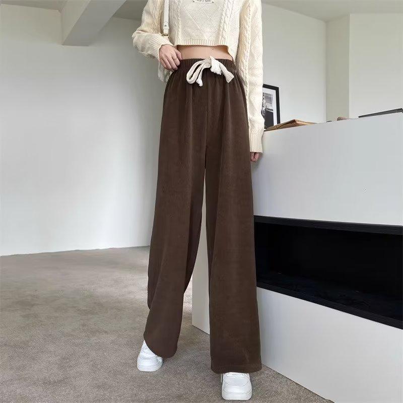 2025 Damen Herbst Japanische Lässige Weite Gerades Bein Drapierte Hose