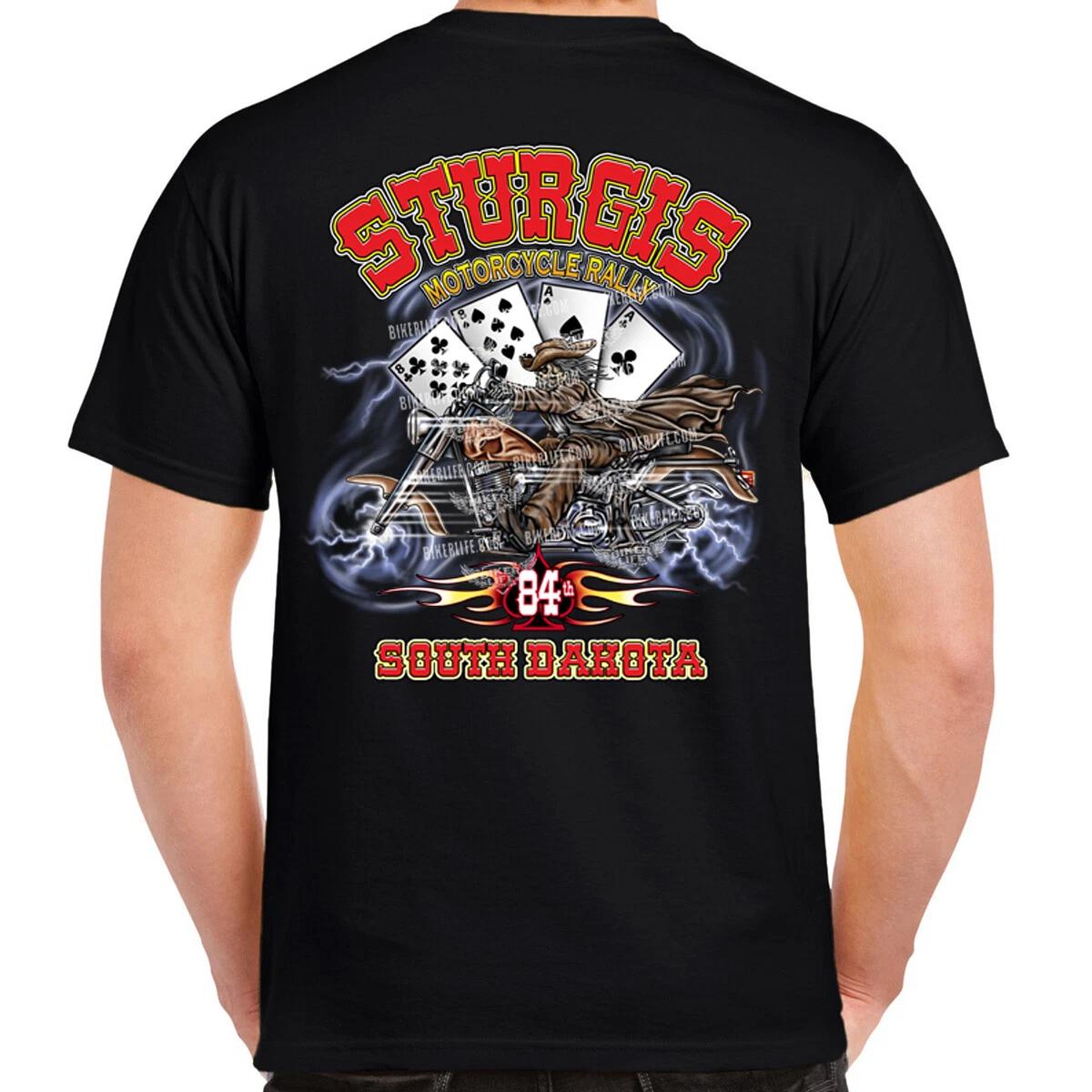 2024 Sturgis Motorcycle Rally Wild Bill Spade T-Shirt XXL