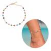 Demons Eye Ankle Bracelet with Adjustable Length Fashion Jewelry Ankle Ornament Alloy Texture Suitable for Any Occasion