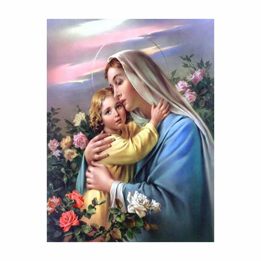5D DIY Full Round Drill Diamond Painting Love&Peace Cross Stitch Embroidery Kits