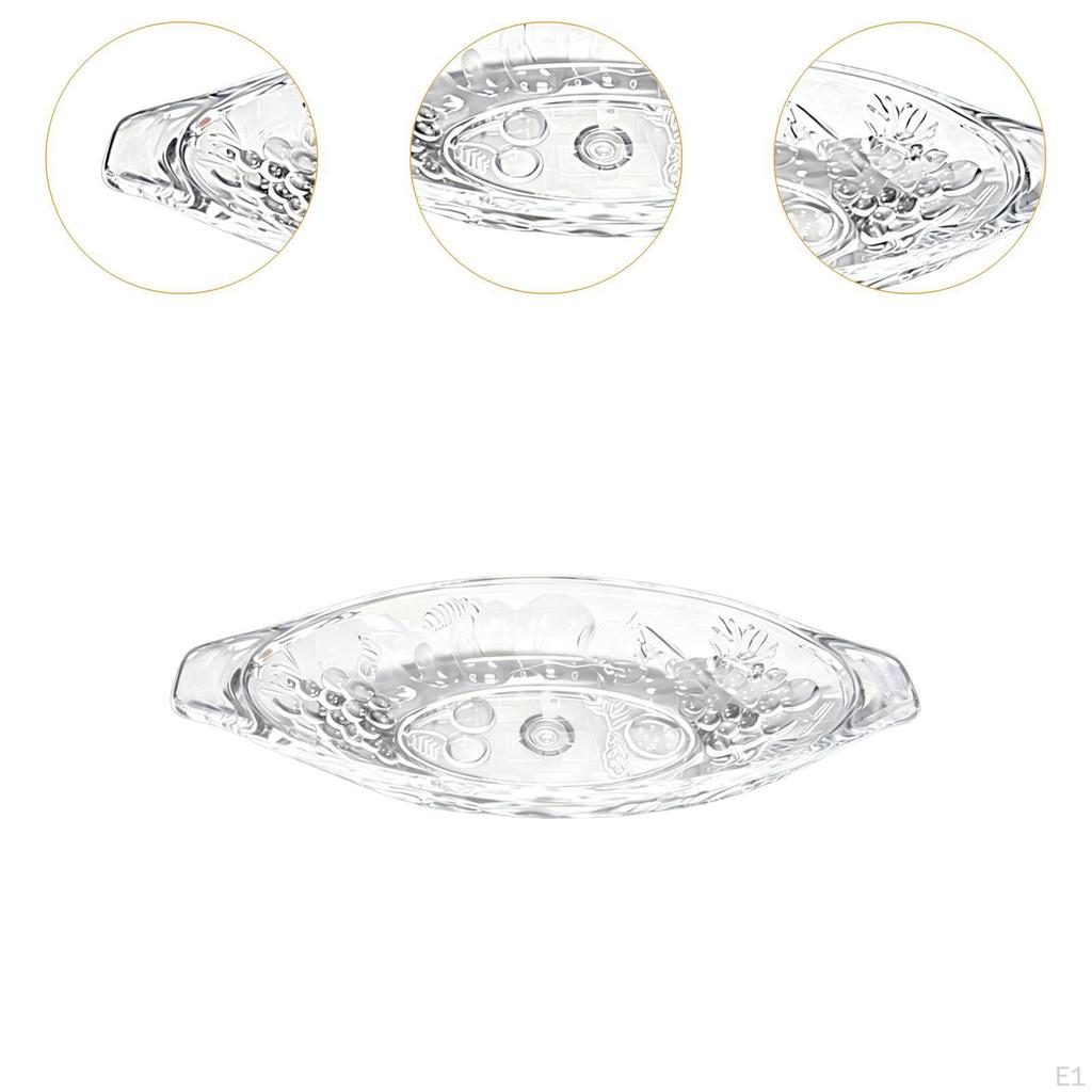 4 Pieces Dessert Bowl Banana Split Bowls Ice Cream Fruit Acrylic Material Ergonomic Boat