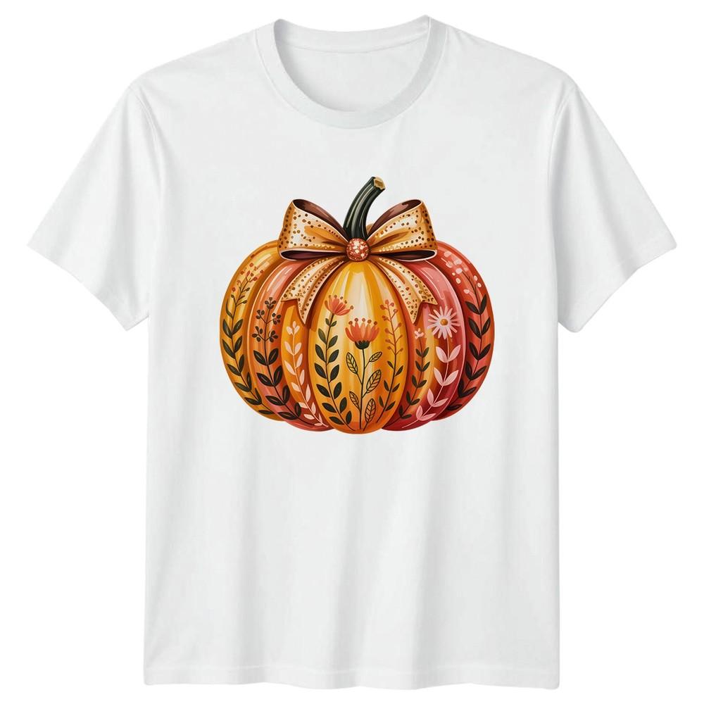 Decorated Pumpkin Fall Harvest Autumn Unisexs Unisexs Graphic Tee Unisex TShirt S