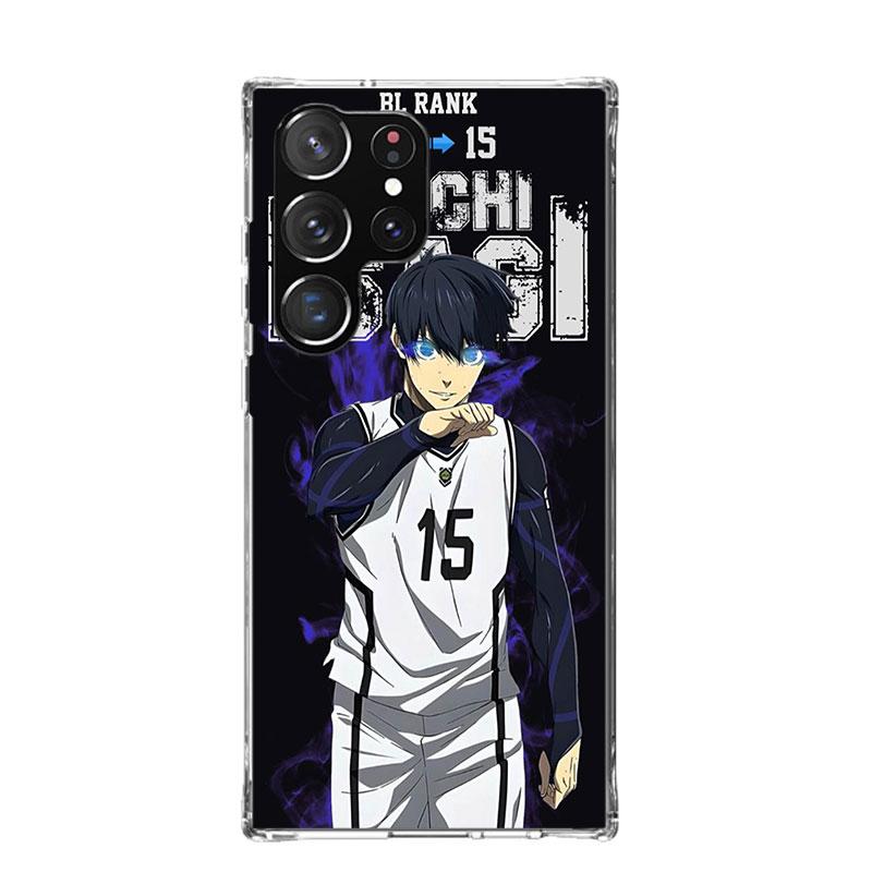 Blue Lock Isagi Yoichi Phone Case For Samsung Galaxy S22 S23 S24 S25 Ultra S21 FE S20 Plus S10 + S25 Edge Art Customized Coque