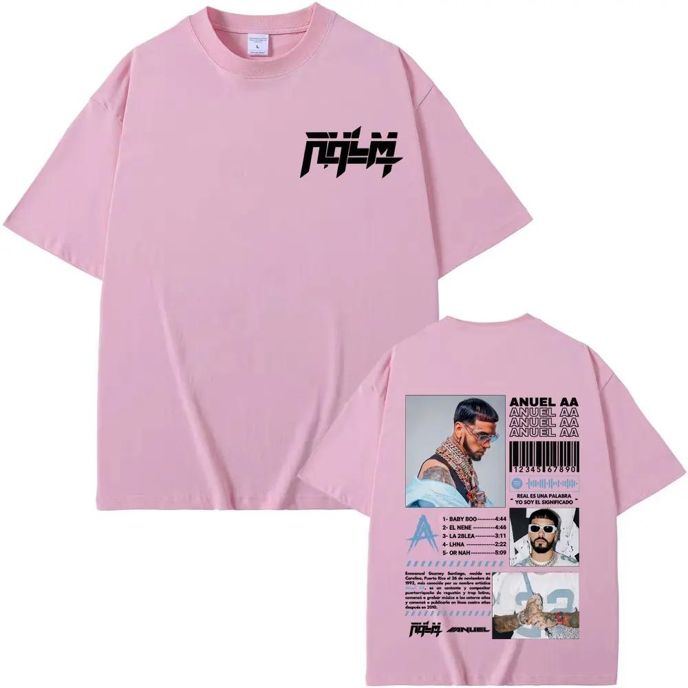 Rapper Anuel AA Rhlm 2 Real Hasta La Muerte Graphic TShirt Unisex Vintage Hip Hop Street Style Bestseller 100 Cotton TShirt
