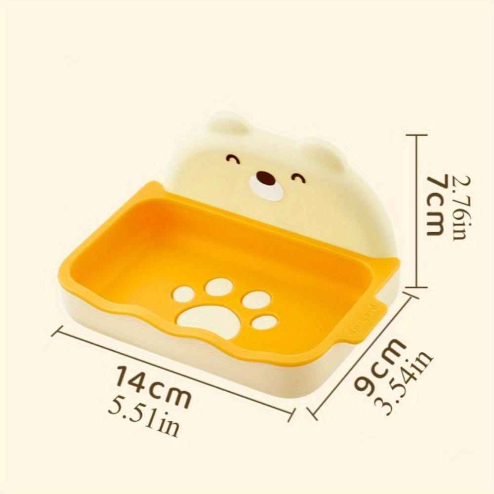 1PC No punch soap box bathroom draining rack creative wall-mounted soap holder bathroom shelf sucker soap box