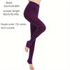 Mallas Cortas Forradas de Felpa, Cómodos Pantalones Leggings Térmicos Elásticos de Cintura Alta, Medias y Calcetines de Mujer