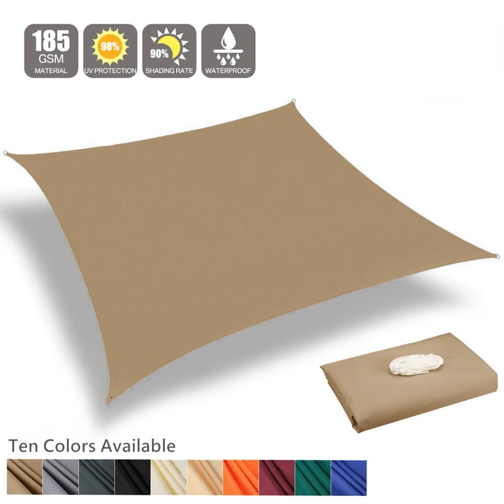 Waterproof Sun Shelter Rectangle UV Block Sun Shade Sail Large Sunshade Canopy for Camping Hiking Garden Shade Cover Beach Tents
