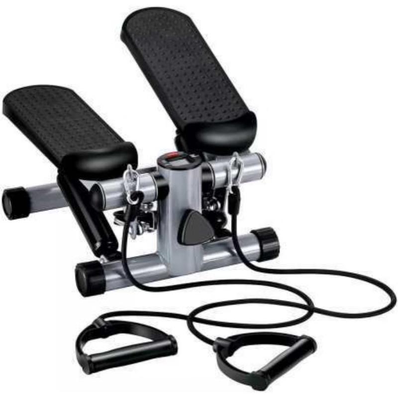 WEZHO Upgraded Indoor Silent Stepper with Resistance Bands