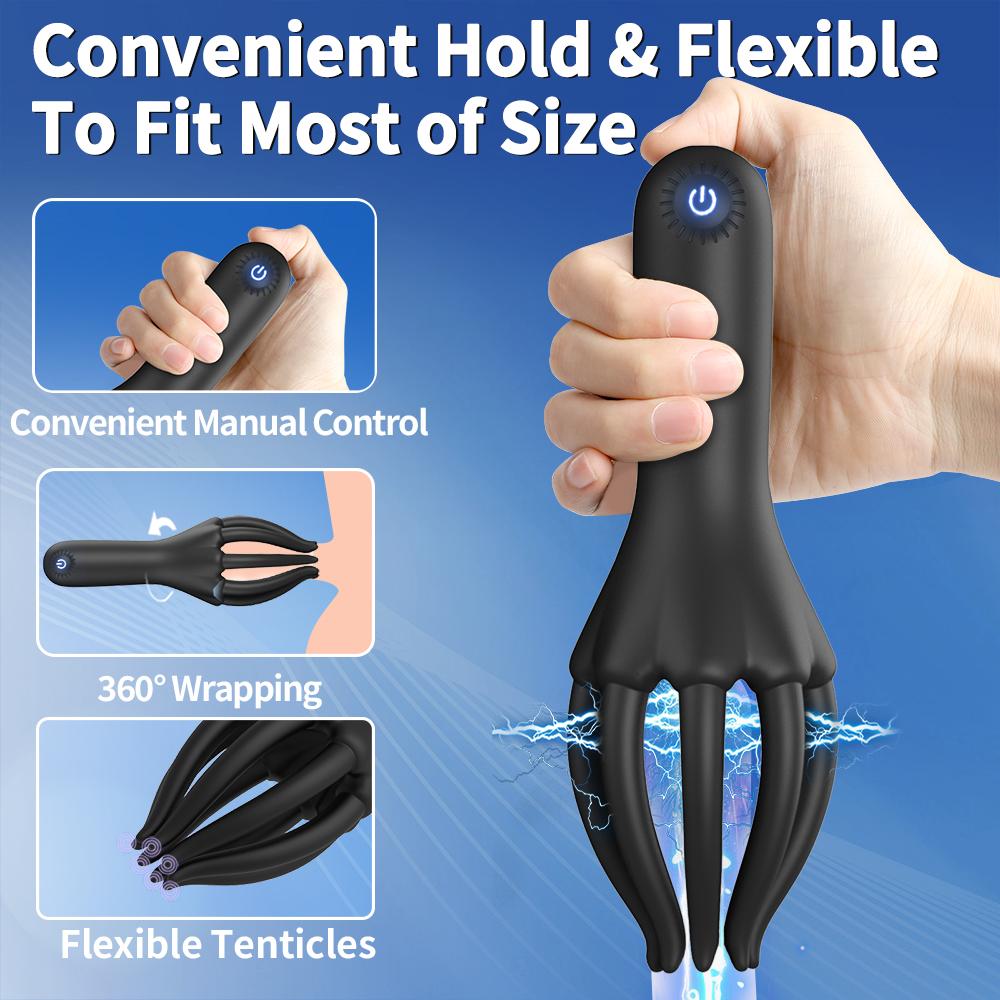 Glans Trainer for Men Vibrating Penis Oral Sex Masturbator Soft Fingertip Endurance Delay Exerciser Massage Vibrator Erotic Toys