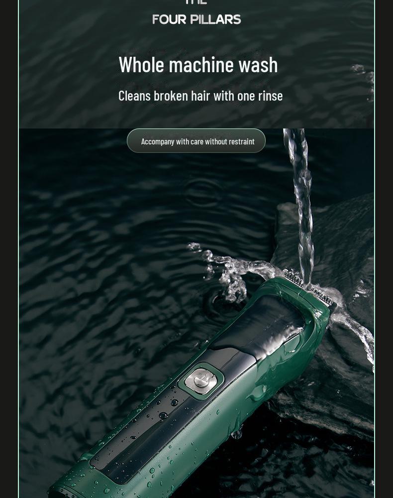 Rechargeable Waterproof Electric Hair Clipper Set