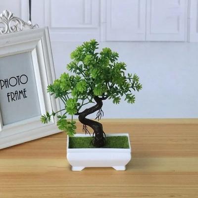 Gartenarrangement Ornamente Plastikpflanzen Bonsai Kleiner Baum Topf Kunstpflanze Topfblume Zuhause Zimmer Tisch Festliche Dekoration