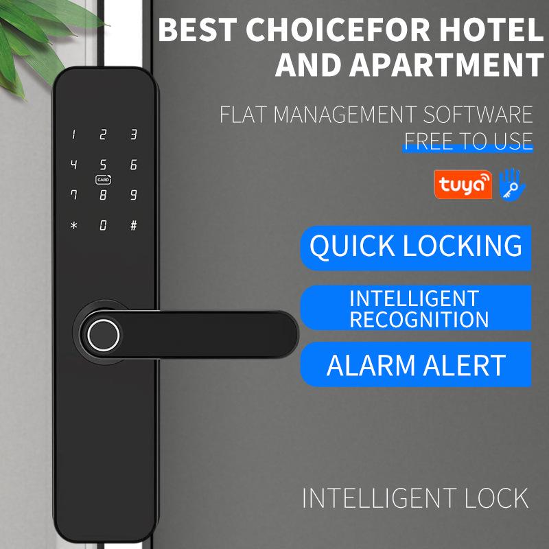 TTLOCK Smart Fingerprint Passwort Schloss mit 28 Sprachen, Amerikanischen Standard Kompatibel mit Tuya