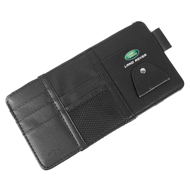 Car Sun Visor Point Type Multi-function Storage Bag Car Accessories For Land Rover Discovery Range Rover Evpque Defender Car Eyeglass Rover L322 L405