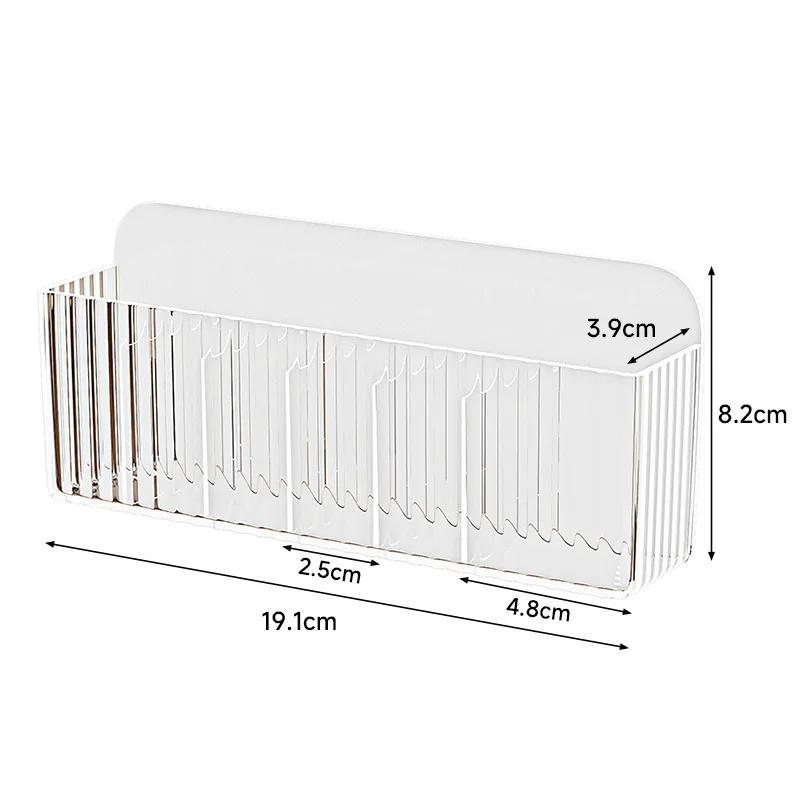 Wandmontierter Kosmetik-Organizer: Selbstklebende Aufbewahrungsbox für Schränke für Lippenstift, Schmuck & Make-up-Verstellbares Badezimmer-Regal