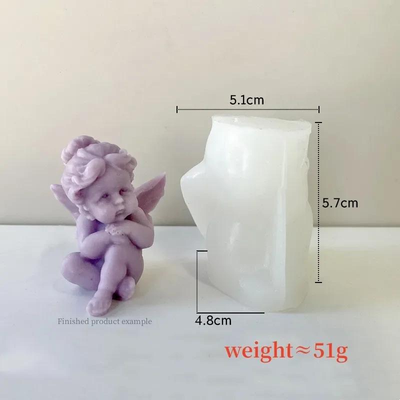 

Формы для свечей Рождество Свечи ручной работы Силиконовая форма Ангельский кекс Шоколад Аромат DIY Изготовление Крылатые Искусства Ремесла Шитье Дом