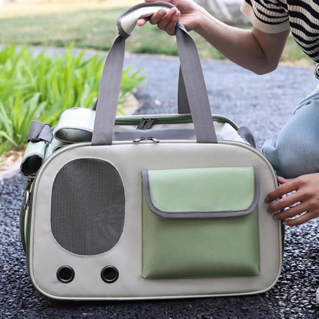 Pet Carrier Large Capacity Portable Single Shoulder Dog Pet Bag with Ventilation Window for Outdoor Travel
