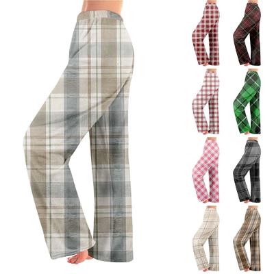 Women  Winter Pants Full Length Long Trousers Printed Pants