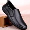 Spring and Autumn New Leather Men's Shoes Four Seasons Business Casual Versatile Driving One Pedal Sleeve Lazy Soft Sole Single Shoes
