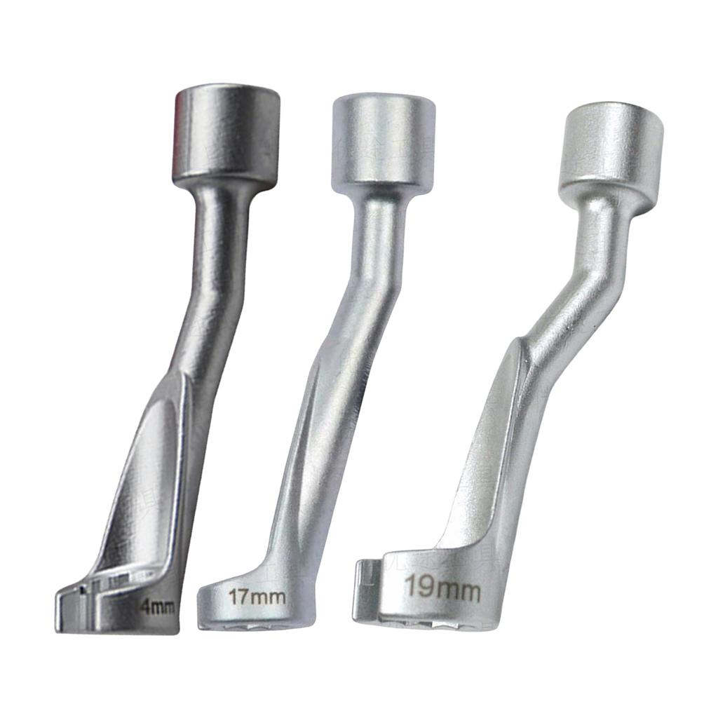 Precise Automotive Fuels Injector Wrench Spanner 14mm/17mm/19mm for Efficient Repair Ergonomic Handle Steel Construction