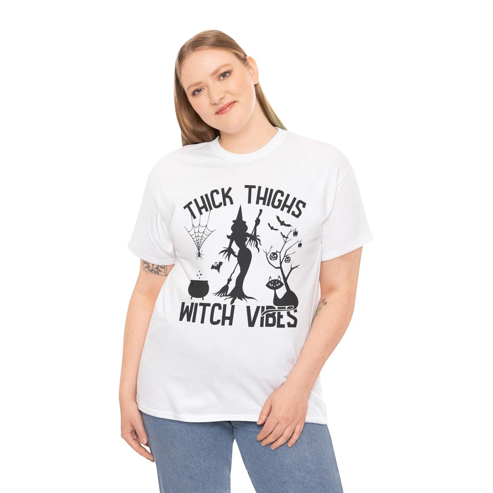 Spooky Witch T-Shirt | Thick thighs witch vibes M