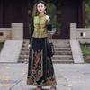High-Quality Women's Embroidered Satin Cape Vest - Ethnic Style, Chinese Retro