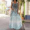Women's Slip Dress Maxi Long Dress Retro Floral Print Stitching Print Dress Spring & Summer Leisure Vacation