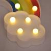 Table Lamp 3D Rainbow LED Night Light Soft Lighting Neon Sign with Hanging Hole Desktop Decoration for Bedroom