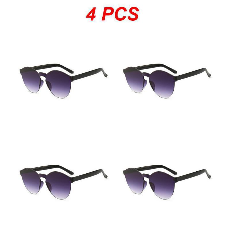 2/4/6PCS Photochromic Glass Fashion Brand Design Sport Sunglasses Cycling Fashion Style Outdoor Circle The Sun Sunglasses