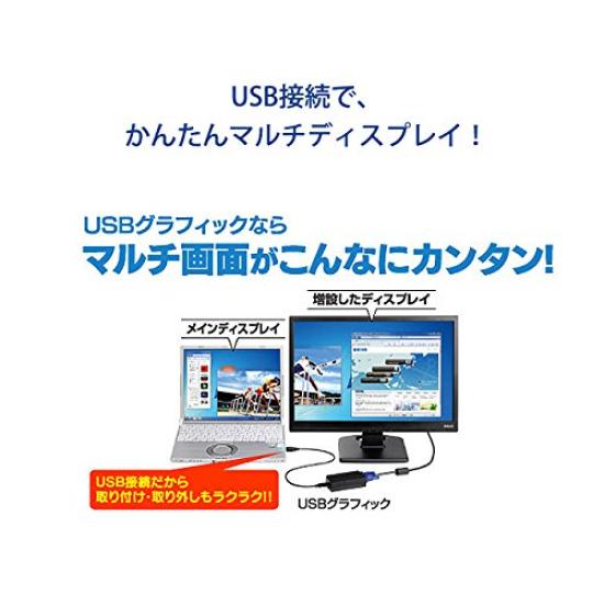 DATA USB Graphics Analog RGB compatible compatible connection Japanese manufacturer I-O Multi-screen WXGA+/SXGA USB2.0 USB-RGB2